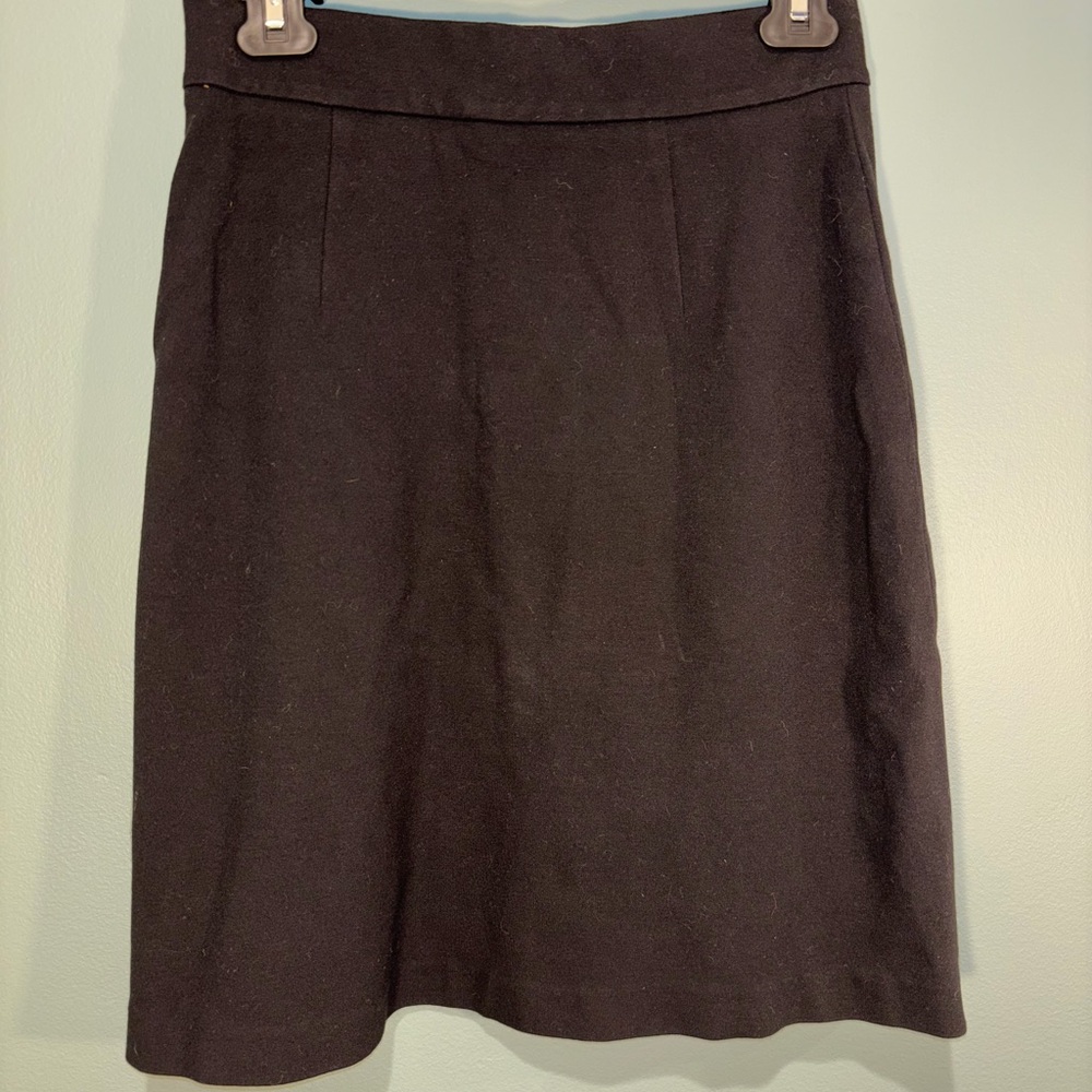 Diane Von Furstenberg Elegant Black Pencil Skirt sz 4